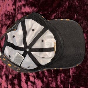 VANS womens black and yellow floral hat